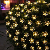 Flower Garland Solar Lights