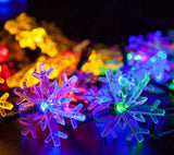 Snowflake Garland Solar Lights