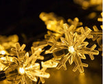 Snowflake Garland Solar Lights