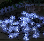 Snowflake Garland Solar Lights