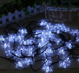 Snowflake Garland Solar Lights