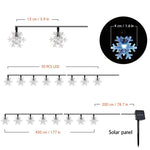 Snowflake Garland Solar Lights