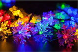 Snowflake Garland Solar Lights