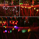 Snowflake Garland Solar Lights