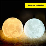 Single Colour Moon Lamp